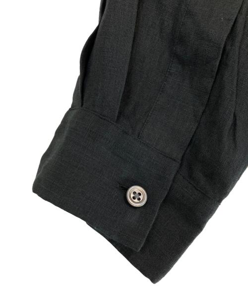 MARGARET HOWELL（マーガレットハウエル）MARGARET HOWELL (マーガレットハウエル) LIGHTWEIGHT LINEN/リネンシャツ ブラック サイズ:1の古着・服飾アイテム