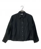 MARGARET HOWELLマーガレットハウエル）の古着「LIGHTWEIGHT LINEN/リネンシャツ」｜ブラック