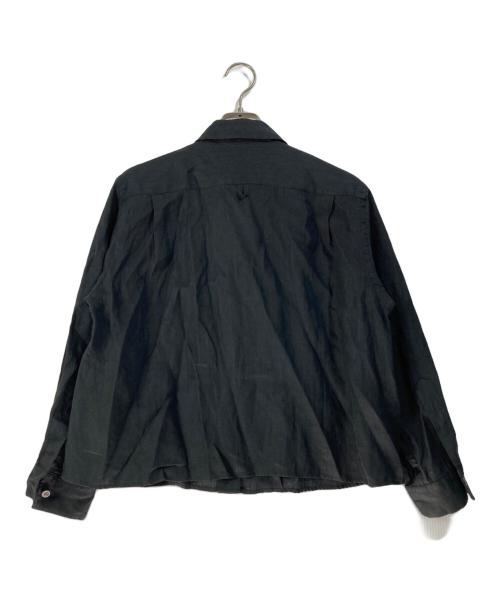 MARGARET HOWELL（マーガレットハウエル）MARGARET HOWELL (マーガレットハウエル) LIGHTWEIGHT LINEN/リネンシャツ ブラック サイズ:1の古着・服飾アイテム