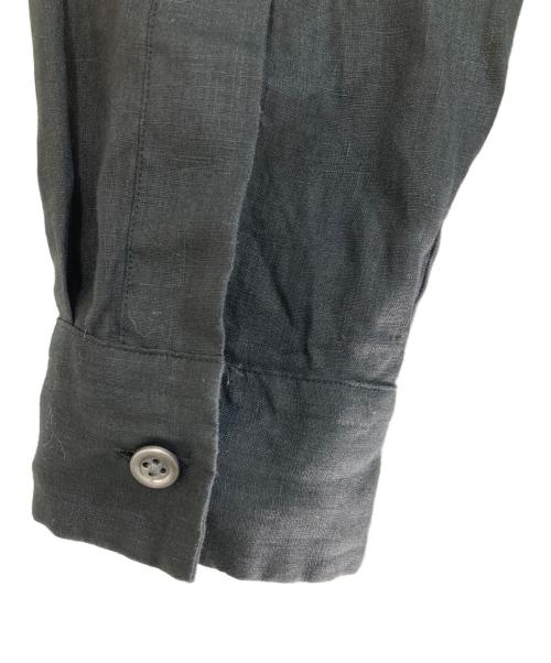 MARGARET HOWELL（マーガレットハウエル）MARGARET HOWELL (マーガレットハウエル) LIGHTWEIGHT LINEN/リネンシャツ ブラック サイズ:1の古着・服飾アイテム