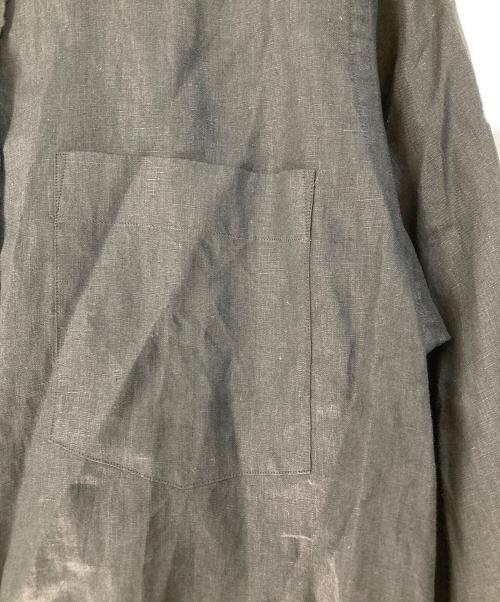 MARGARET HOWELL（マーガレットハウエル）MARGARET HOWELL (マーガレットハウエル) LIGHTWEIGHT LINEN/リネンシャツ ブラック サイズ:1の古着・服飾アイテム