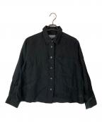 MARGARET HOWELLマーガレットハウエル）の古着「LIGHTWEIGHT LINEN/リネンシャツ」｜ブラック