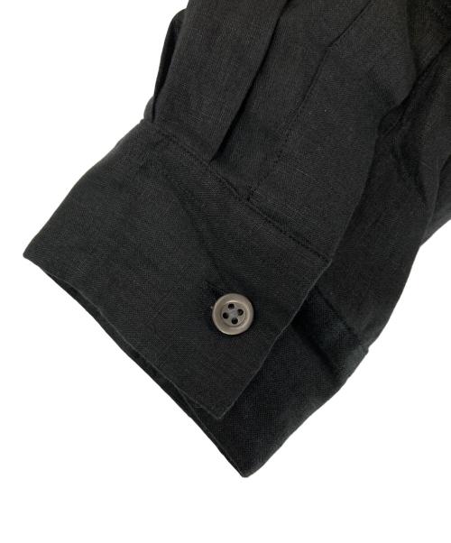 MARGARET HOWELL（マーガレットハウエル）MARGARET HOWELL (マーガレットハウエル) LIGHTWEIGHT LINEN/リネンシャツ ブラック サイズ:1の古着・服飾アイテム