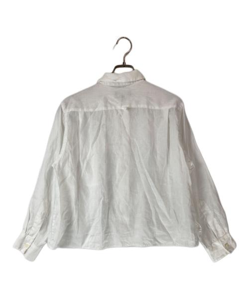 MARGARET HOWELL（マーガレットハウエル）MARGARET HOWELL (マーガレットハウエル) LIGHTWEIGHT LINEN/リネンシャツ ホワイト サイズ:1の古着・服飾アイテム