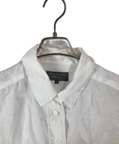 MARGARET HOWELL（マーガレットハウエル）MARGARET HOWELL (マーガレットハウエル) LIGHTWEIGHT LINEN/リネンシャツ ホワイト サイズ:1の古着・服飾アイテム