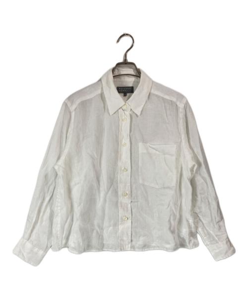 MARGARET HOWELL（マーガレットハウエル）MARGARET HOWELL (マーガレットハウエル) LIGHTWEIGHT LINEN/リネンシャツ ホワイト サイズ:1の古着・服飾アイテム