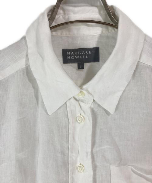 MARGARET HOWELL（マーガレットハウエル）MARGARET HOWELL (マーガレットハウエル) LIGHTWEIGHT LINEN/リネンシャツ ホワイト サイズ:1の古着・服飾アイテム