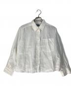 MARGARET HOWELLマーガレットハウエル）の古着「LIGHTWEIGHT LINEN/リネンシャツ」｜ホワイト