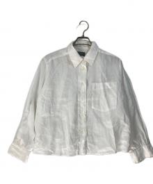 MARGARET HOWELL（マーガレットハウエル）の古着「LIGHTWEIGHT LINEN/リネンシャツ」｜ホワイト