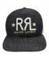RRL (ダブルアールエル) ランチロゴ デニム トラッカーキャップ ブラック：25000円