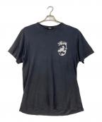 stussy×OUR LEGACYステューシー×アワーレガシー）の古着「Surfman Tee」｜ブラック