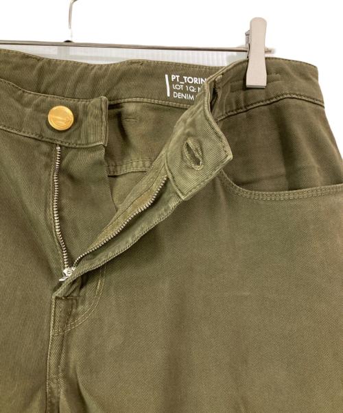 PT TORINO（ピーティートリノ）PT TORINO (ピーティートリノ) ストレッチデニムパンツ カーキ サイズ:34 未使用品の古着・服飾アイテム