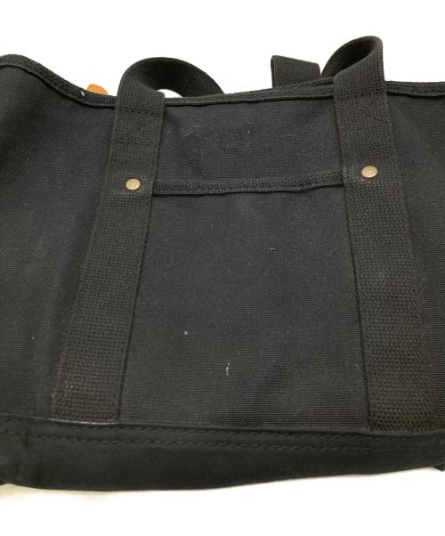L.L.Bean（エルエルビーン）L.L.Bean (エルエルビーン) レザーハンドルキャンバストートバッグ ブラックの古着・服飾アイテム