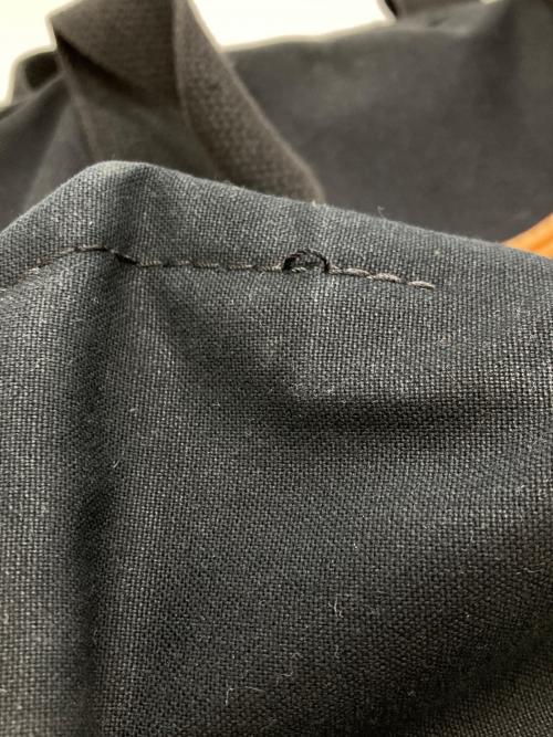 L.L.Bean（エルエルビーン）L.L.Bean (エルエルビーン) レザーハンドルキャンバストートバッグ ブラックの古着・服飾アイテム