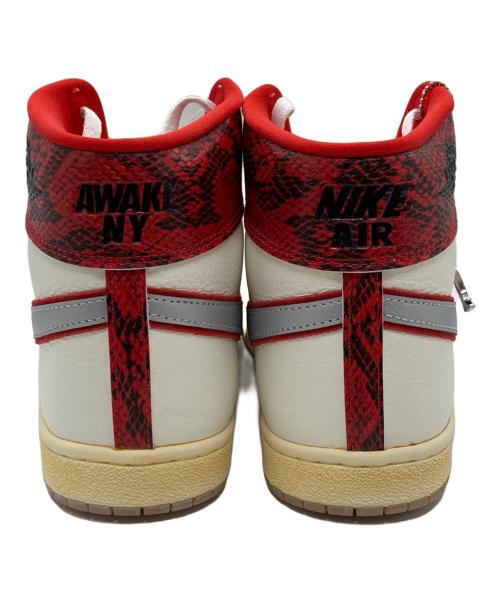 NIKE（ナイキ）NIKE (ナイキ) AWAKE (アウェイク) ハイカットスニーカー ホワイト×レッド サイズ:29cm 未使用品の古着・服飾アイテム