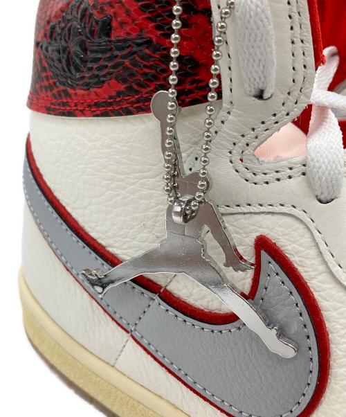 NIKE（ナイキ）NIKE (ナイキ) AWAKE (アウェイク) ハイカットスニーカー ホワイト×レッド サイズ:29cm 未使用品の古着・服飾アイテム