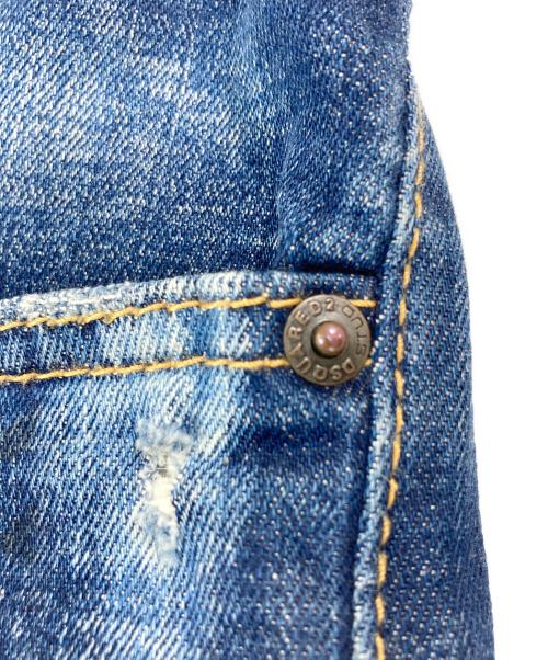 DSQUARED2（ディースクエアード）DSQUARED2 (ディースクエアード) TIDY BIKER ダメージ加工 スキニーデニムパンツ インディゴ サイズ:48の古着・服飾アイテム