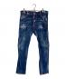 DSQUARED2（ディースクエアード）の古着「TIDY BIKER ダメージ加工 スキニーデニムパンツ」｜インディゴ