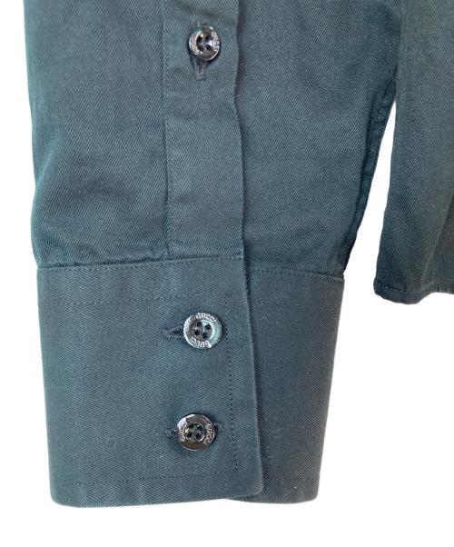 GUCCI（グッチ）GUCCI (グッチ) 長袖エポレットシャツ ブラック サイズ:38/15の古着・服飾アイテム