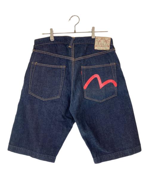 EVISU（エヴィス）EVISU (エヴィス) 濃紺カモメデニムハーフパンツ/7001 インディゴ サイズ:34の古着・服飾アイテム