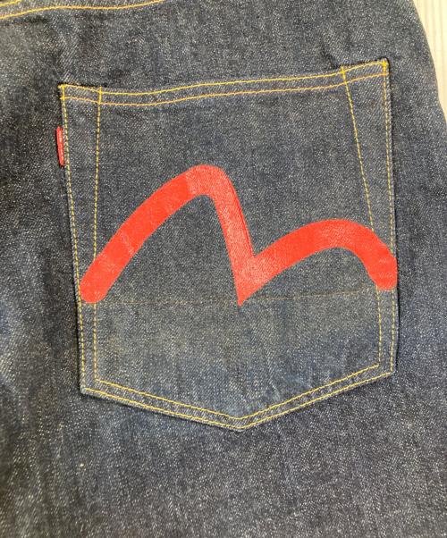 EVISU（エヴィス）EVISU (エヴィス) 濃紺カモメデニムハーフパンツ/7001 インディゴ サイズ:34の古着・服飾アイテム