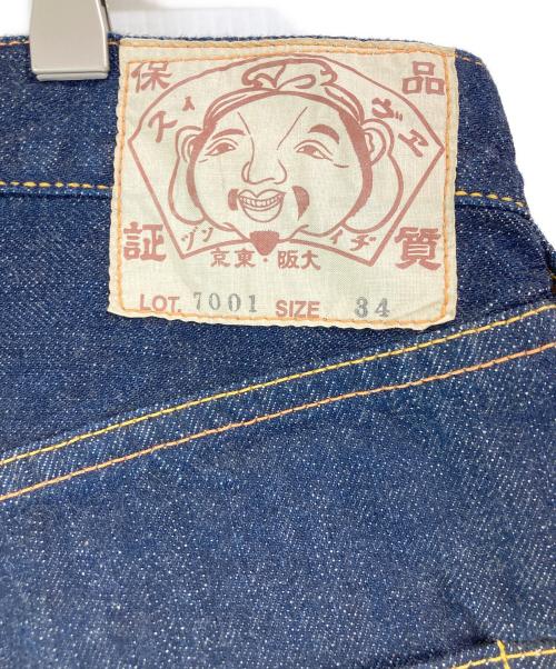 EVISU（エヴィス）EVISU (エヴィス) 濃紺カモメデニムハーフパンツ/7001 インディゴ サイズ:34の古着・服飾アイテム