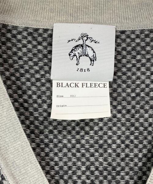 BROOKS BROTHERS BLACK FLEECE（ブルックスブラザーズ ブラックフリース）BROOKS BROTHERS BLACK FLEECE (ブルックスブラザーズ ブラックフリース) カシミア混 トリコロールストライプカーディガン グレー サイズ:BB2の古着・服飾アイテム