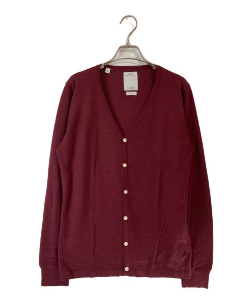 VISVIM（ビズビム）VISVIM (ビズビム) ニットカーディガン/SELMER CARDIGAN KUBA パープル サイズ:2の古着・服飾アイテム