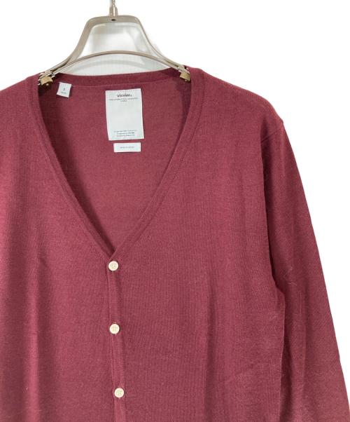 VISVIM（ビズビム）VISVIM (ビズビム) ニットカーディガン/SELMER CARDIGAN KUBA パープル サイズ:2の古着・服飾アイテム