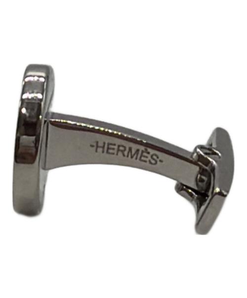 HERMES（エルメス）HERMES (エルメス) カフスリンクス/リコル2 グリーン×シルバー サイズ:不明の古着・服飾アイテム