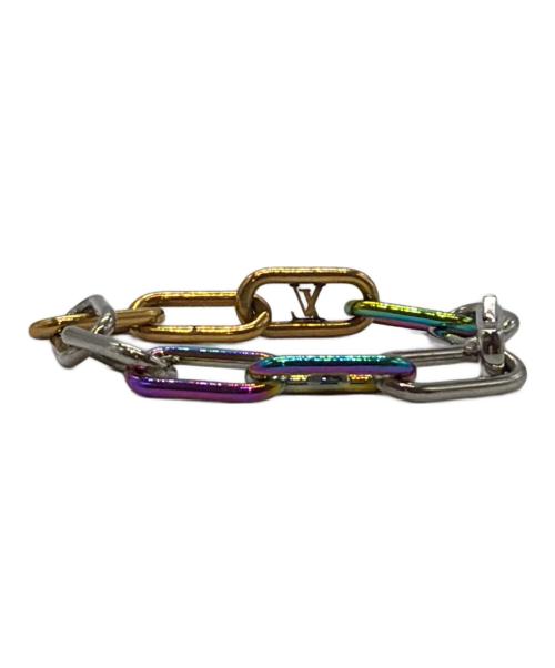 LOUIS VUITTON（ルイ ヴィトン）LOUIS VUITTON (ルイ ヴィトン) ブラスレ・シグネチャー チェーン ブレスレット マルチカラー(レインボー)の古着・服飾アイテム