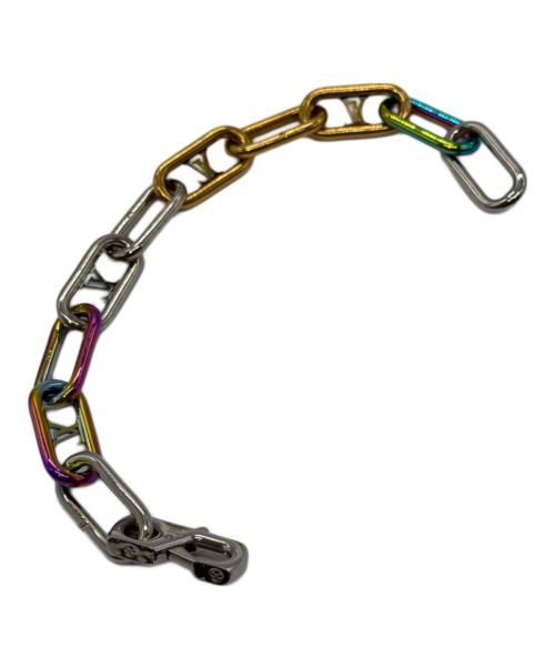 LOUIS VUITTON（ルイ ヴィトン）LOUIS VUITTON (ルイ ヴィトン) ブラスレ・シグネチャー チェーン ブレスレット マルチカラー(レインボー)の古着・服飾アイテム