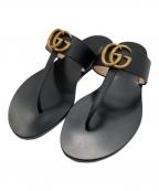 GUCCIグッチ）の古着「GGマーモント サンダル」｜ブラック