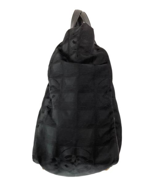 CHANEL（シャネル）CHANEL (シャネル) ニュートラベルラインMMトートバッグ ブラックの古着・服飾アイテム