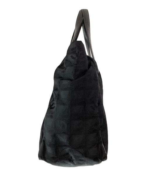 CHANEL（シャネル）CHANEL (シャネル) ニュートラベルラインMMトートバッグ ブラックの古着・服飾アイテム