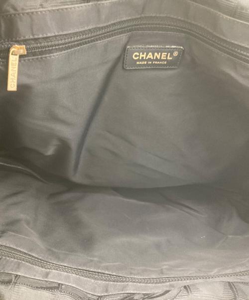 CHANEL（シャネル）CHANEL (シャネル) ニュートラベルラインMMトートバッグ ブラックの古着・服飾アイテム