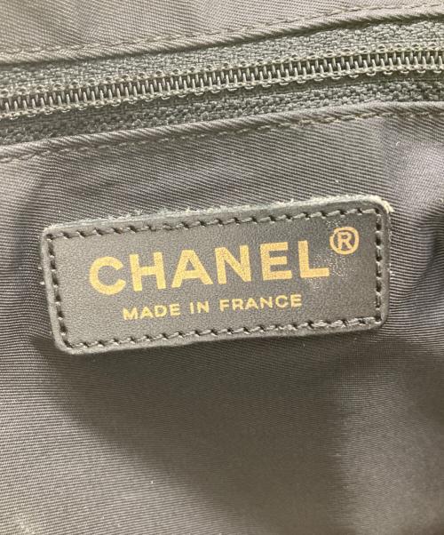CHANEL（シャネル）CHANEL (シャネル) ニュートラベルラインMMトートバッグ ブラックの古着・服飾アイテム