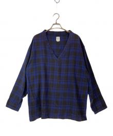 South2 West8（サウスツー ウエストエイト）の古着「Vネックプルオーバー」｜ネイビー