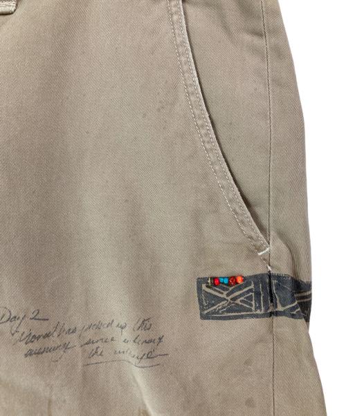 POLO RALPH LAUREN（ポロ・ラルフローレン）POLO RALPH LAUREN (ポロ・ラルフローレン) サファリプリントチノハーフショーツ ベージュ サイズ:38の古着・服飾アイテム