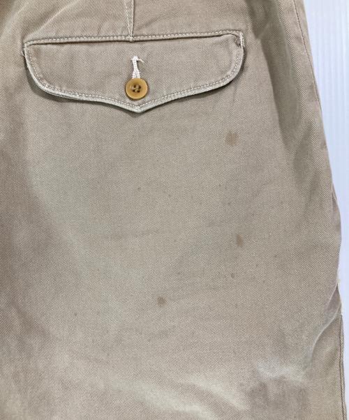 POLO RALPH LAUREN（ポロ・ラルフローレン）POLO RALPH LAUREN (ポロ・ラルフローレン) サファリプリントチノハーフショーツ ベージュ サイズ:38の古着・服飾アイテム