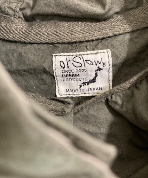 orSlow（オアスロウ）orSlow (オアスロウ) ケミカルスモックパーカー グリーン サイズ:Ｍの古着・服飾アイテム