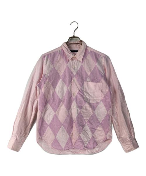 COMME des GARCONS HOMME（コムデギャルソン オム）COMME des GARCONS HOMME (コムデギャルソン オム) アーガイルシャツ ピンク サイズ:Ｓの古着・服飾アイテム