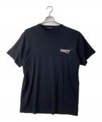 BALENCIAGAバレンシアガ）の古着「キャンペーンロゴTシャツ」｜ブラック