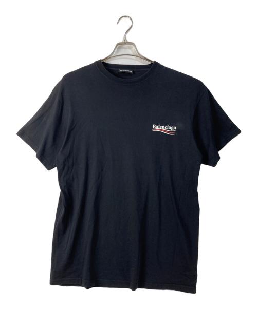 BALENCIAGA（バレンシアガ）BALENCIAGA (バレンシアガ) キャンペーンロゴTシャツ ブラック サイズ:Ｓの古着・服飾アイテム