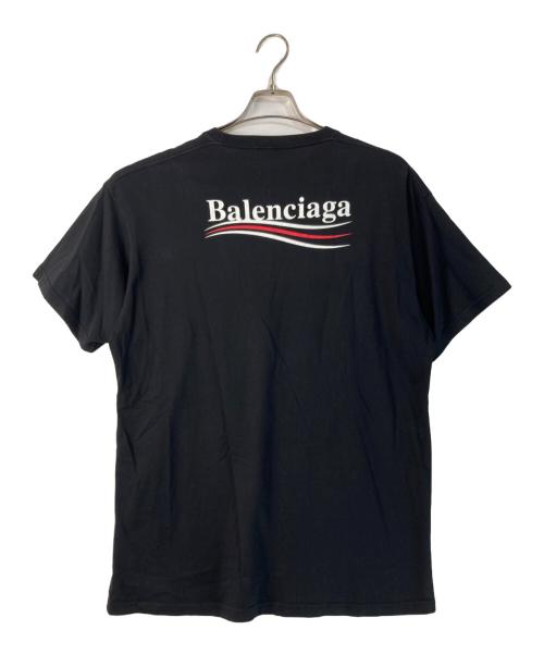 BALENCIAGA（バレンシアガ）BALENCIAGA (バレンシアガ) キャンペーンロゴTシャツ ブラック サイズ:Ｓの古着・服飾アイテム