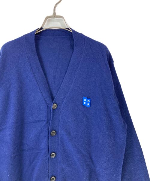 ADER error（アーダーエラー）ADER error (アーダーエラー) ニットカーディガン　 ブルー サイズ:Mの古着・服飾アイテム