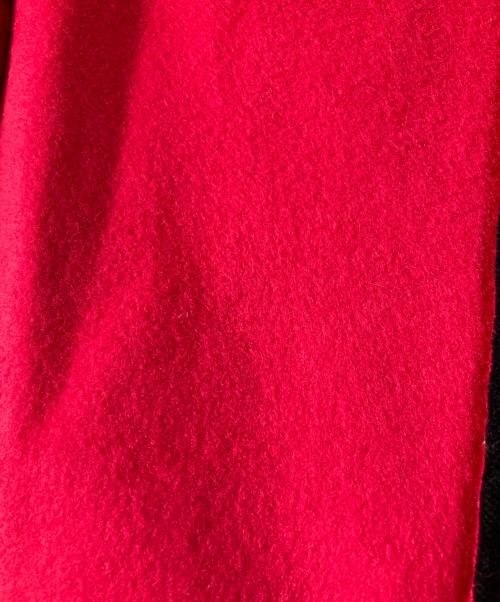 Yves Saint Laurent（イヴサンローラン）Yves Saint Laurent (イヴサンローラン) 金釦 ボタンレスジャケット レッド サイズ:Ｍの古着・服飾アイテム