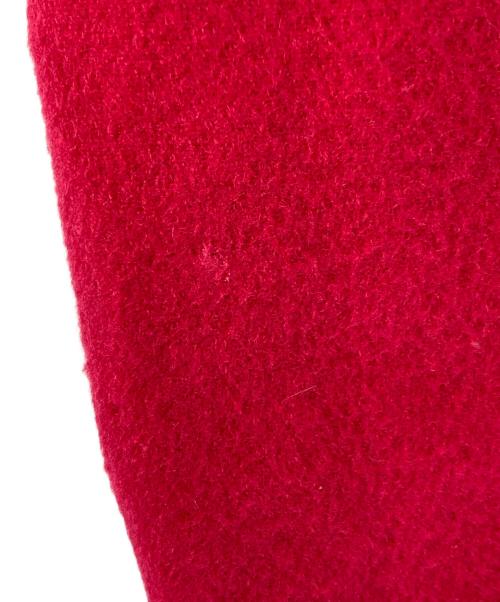 Yves Saint Laurent（イヴサンローラン）Yves Saint Laurent (イヴサンローラン) 金釦 ボタンレスジャケット レッド サイズ:Ｍの古着・服飾アイテム