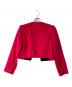 Yves Saint Laurent (イヴサンローラン) 金釦 ボタンレスジャケット レッド サイズ:Ｍ：10000円