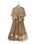 Ameri (アメリ) JACQUARD LAYERED TULLE DRESS/ジャガードレイヤードチュールドレス ベージュ サイズ:Ｍ：15000円
